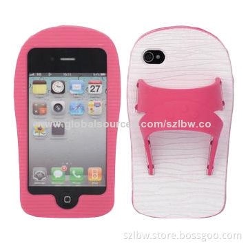 Slipper Silicone Cases for iPhone 5, with Slip Design, ODM/OEM Orders Welcomed